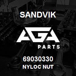 69030330 Sandvik NYLOC NUT | AGA Parts