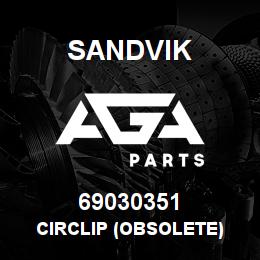 69030351 Sandvik CIRCLIP (OBSOLETE) | AGA Parts