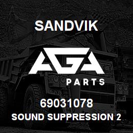 69031078 Sandvik SOUND SUPPRESSION 2 IN.CH | AGA Parts