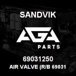69031250 Sandvik AIR VALVE (R/B 69031527) RB | AGA Parts