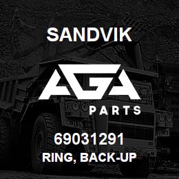 69031291 Sandvik RING, BACK-UP | AGA Parts