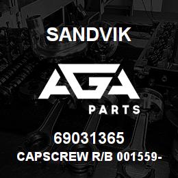69031365 Sandvik CAPSCREW R/B 001559-094 (DUPL) RB | AGA Parts