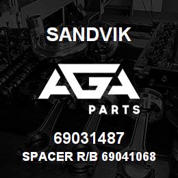 69031487 Sandvik SPACER R/B 69041068 RB | AGA Parts