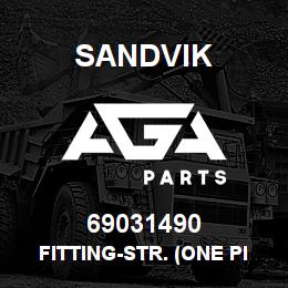69031490 Sandvik FITTING-STR. (ONE PIECE) | AGA Parts