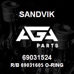 69031524 Sandvik R/B 69031605 O-RING RB | AGA Parts