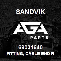 69031640 Sandvik FITTING, CABLE END R/B 69037215 RB | AGA Parts