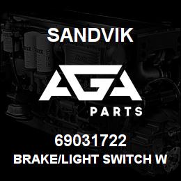 69031722 Sandvik BRAKE/LIGHT SWITCH WAS DUPL 04789380 | AGA Parts