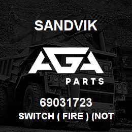 69031723 Sandvik SWITCH ( FIRE ) (NOTES) | AGA Parts