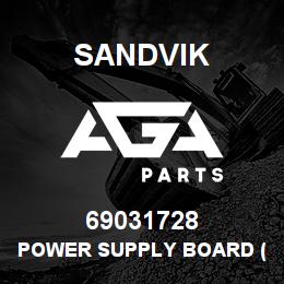 69031728 Sandvik POWER SUPPLY BOARD (NOTES) RB | AGA Parts