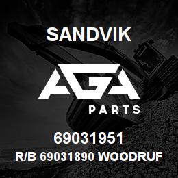 69031951 Sandvik R/B 69031890 WOODRUFF KEY RB | AGA Parts