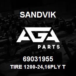 69031955 Sandvik TIRE 1200-24,16PLY TT L5S BRDG | AGA Parts