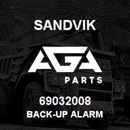 69032008 Sandvik BACK-UP ALARM | AGA Parts