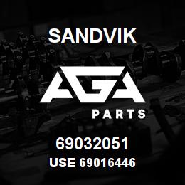 69032051 Sandvik USE 69016446 | AGA Parts