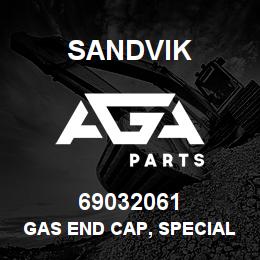 69032061 Sandvik GAS END CAP, SPECIAL | AGA Parts