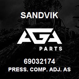 69032174 Sandvik PRESS. COMP. ADJ. ASS'Y KIT | AGA Parts