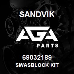 69032189 Sandvik SWASBLOCK KIT | AGA Parts