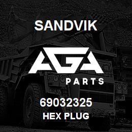 69032325 Sandvik HEX PLUG | AGA Parts
