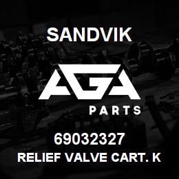 69032327 Sandvik RELIEF VALVE CART. KIT DUP 69032343 | AGA Parts