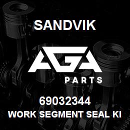 69032344 Sandvik WORK SEGMENT SEAL KIT | AGA Parts