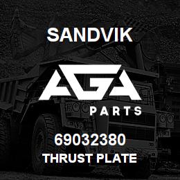 69032380 Sandvik THRUST PLATE | AGA Parts