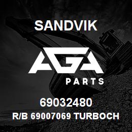 69032480 Sandvik R/B 69007069 TURBOCHARGER R/H RB | AGA Parts