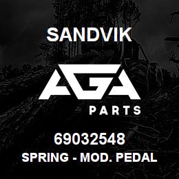 69032548 Sandvik SPRING - MOD. PEDAL RETURN | AGA Parts