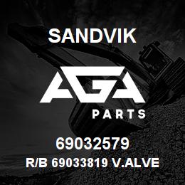 69032579 Sandvik R/B 69033819 V.ALVE SUB ASSY PILOTRB | AGA Parts
