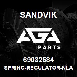 69032584 Sandvik SPRING-REGULATOR-NLA FOR SALE | AGA Parts