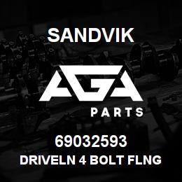 69032593 Sandvik DRIVELN 4 BOLT FLNG BRNG SIZE I-TEXT | AGA Parts