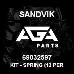 69032597 Sandvik KIT - SPRING (12 PER KIT) | AGA Parts