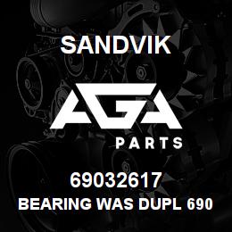 69032617 Sandvik BEARING WAS DUPL 69033339 | AGA Parts