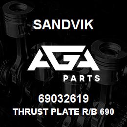 69032619 Sandvik THRUST PLATE R/B 69003251 RB | AGA Parts