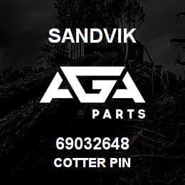 69032648 Sandvik COTTER PIN | AGA Parts