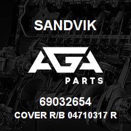 69032654 Sandvik COVER R/B 04710317 RB | AGA Parts