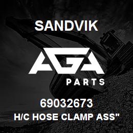 69032673 Sandvik H/C HOSE CLAMP ASS'Y | AGA Parts