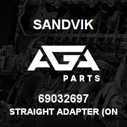 69032697 Sandvik STRAIGHT ADAPTER (ONE PIECE) | AGA Parts