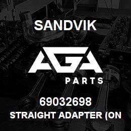 69032698 Sandvik STRAIGHT ADAPTER (ONE PIECE) | AGA Parts