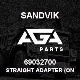 69032700 Sandvik STRAIGHT ADAPTER (ONE PIECE) | AGA Parts