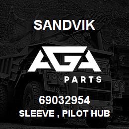 69032954 Sandvik SLEEVE , PILOT HUB | AGA Parts