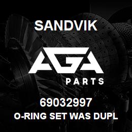 69032997 Sandvik O-RING SET WAS DUPL 04521199 | AGA Parts