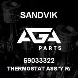 69033322 Sandvik THERMOSTAT ASS'Y R/B 04521070 RB | AGA Parts