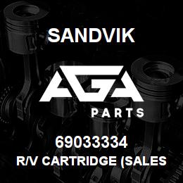 69033334 Sandvik R/V CARTRIDGE (SALES INFO T-TEXT) | AGA Parts