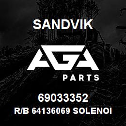 69033352 Sandvik R/B 64136069 SOLENOID VALVE RB | AGA Parts