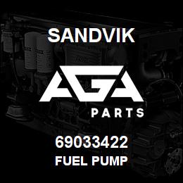 69033422 Sandvik FUEL PUMP | AGA Parts
