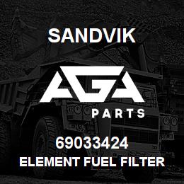 69033424 Sandvik ELEMENT FUEL FILTER | AGA Parts