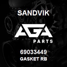 69033449 Sandvik GASKET RB | AGA Parts