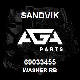 69033455 Sandvik WASHER RB | AGA Parts