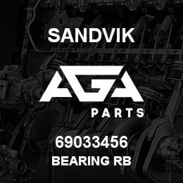 69033456 Sandvik BEARING RB | AGA Parts