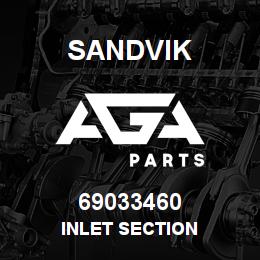 69033460 Sandvik INLET SECTION | AGA Parts