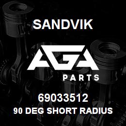 69033512 Sandvik 90 DEG SHORT RADIUS ELBOW | AGA Parts